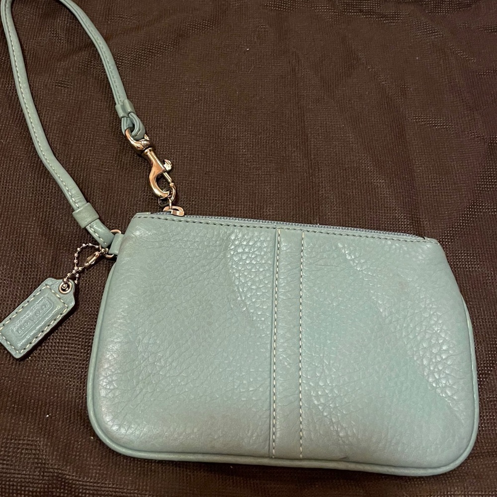 Coach Leather Wristlet